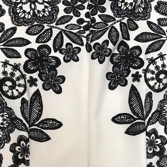 LIZ CLAIBORNE | Floral Black White Dress Size 4 - Picture 3 of 3